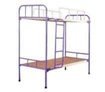 Steel 2 Tier Hostel Bed 80 x 38 inch Purple_0