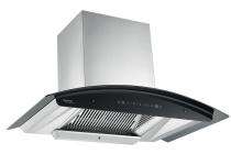 Hindware Greta Autoclean 90 Black Wall Mounted Chimney 1350 CMH_0