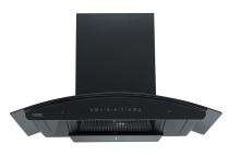 Hindware Nadia Blk Autoclean 90 Black Wall Mounted Chimney 1350 CMH_0