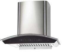 Hindware Sancia Autoclean 90 Black Wall Mounted Chimney 1200 CMH_0