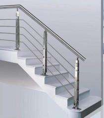 PB ENTERPRISES Stainless Steel Handrail Polished 15 ft_0
