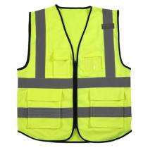 Uniba Nylon Safety Jackets L Without Sleeves Green_0