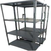 Omster Mild Steel Angle Frame 4 Layers Industrial Racks 6 ft 36 x 18 inch_0