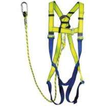 Uniba Polyester Full Body Simple Hook Double Rope Safety Harness M_0