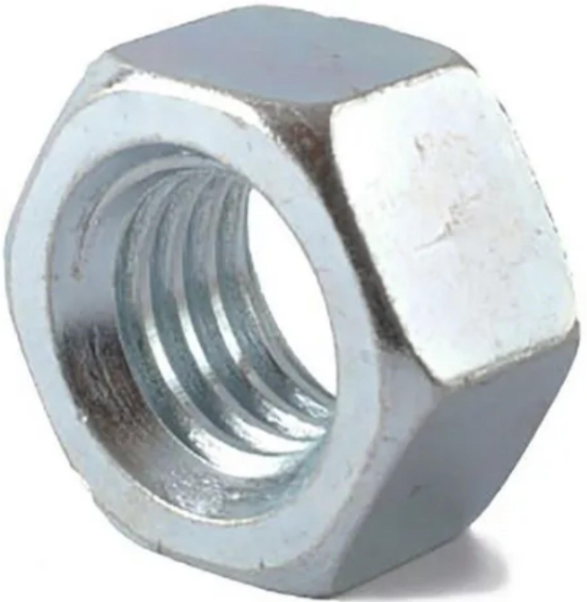 Precision Telecom M10 Hexagon Head Nuts Mild Steel 4.6 Polished IS 8856_1