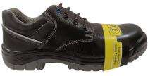 Full Grain Leather Steel Toe Safety Shoes Black_0