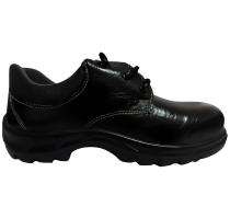 Leather Steel Toe Safety Shoes Black_0