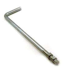 M12 - M80 Mild Steel Foundation Bolts L Shape 100 mm_0