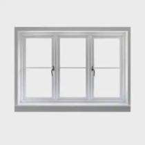 Satyam Casement 3 Track 1 Panel White uPVC Window 8 x 4 ft_0