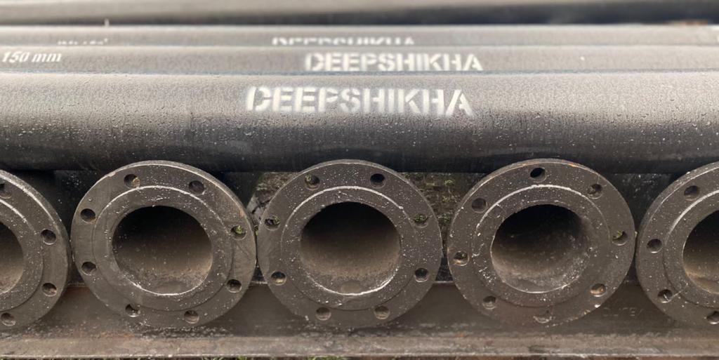 DEEPSHIKHA 80 mm Double Flanged CI Pipes 4 m Double Flanged_2