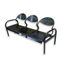 kaarmik 3 Seater Waiting Bench Mild Steel 70 x 26 x 31 inch_0