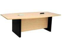 Sharon Conference Office Tables Cream and Black Wooden_0