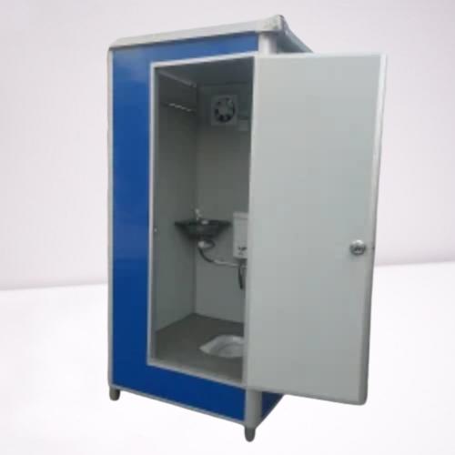 Royal Enfinity Mild Steel 8 ft Portable Toilet Cabin Blue and White_1