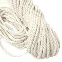 Cotton Twisted 10 mm Ropes White_0