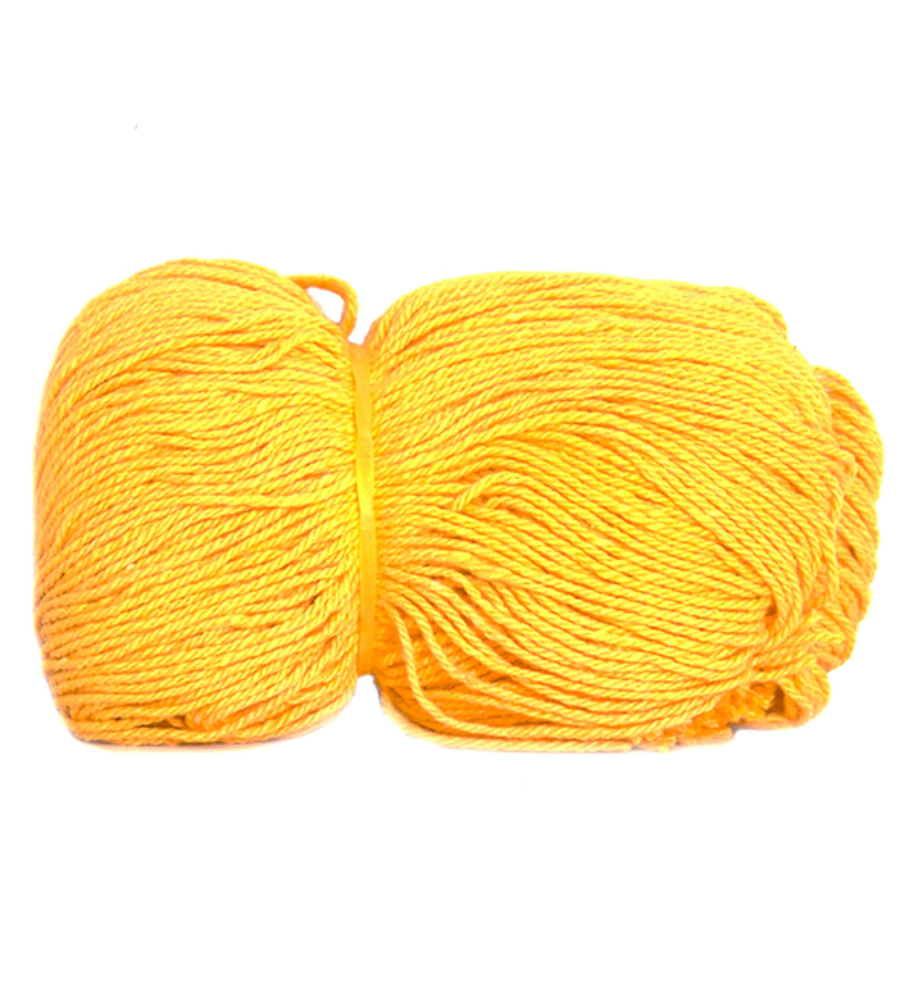 Buy Cotton Braided 10 mm Ropes Yellow online at best rates in India