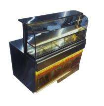 2 Shelves Food Display Counter 1000 W Silver_0