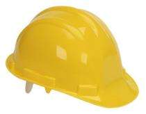 Plastic Yellow Regular Safety Helmets_0