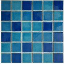 Italica Mosaic 500 x 500 mm Blue Glossy Porcelain Tile_0
