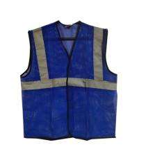 Nylon Safety Jackets L Reflective Blue_0