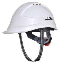 Polymer White Ratchet Safety Helmets_0