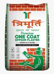 Trimurti One Coat Hemihydrate Gypsum Plasters 40 kg White_0