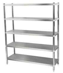 Fabron Stainless Steel Angle Frame 5 Layers Industrial Racks 5 ft 4 x 2 ft_0