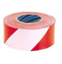 3 inch Non Adhesive HDPE Warning Tape 30 micron Orange and White_0