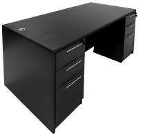Executive Office Tables Black Prelaminated Particle Wood_0
