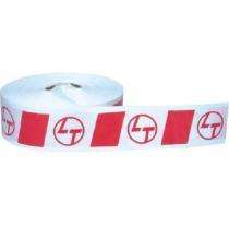 4 inch Non Adhesive Polyethylene Warning Tape 0.1 - 2 mm Red and White_0