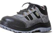 Intech Marathon Suede Leather Steel Toe Safety Shoes Grey_0