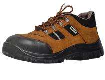 Intech Marathon Suede Leather Steel Toe Safety Shoes Brown_0