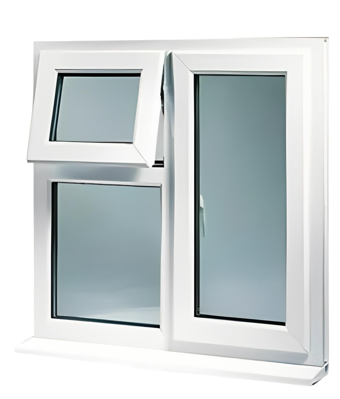 Buy UNIQUE Casement 2 Track 3 Panel White uPVC Window 6 x 4 ft online ...