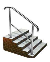 La Sani Stainless Steel Handrail Polished 10 ft_0