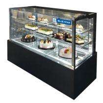 BLUE STAR KORAL 18CSQP 3 Shelves Food Display Counter Black and Transparent_0