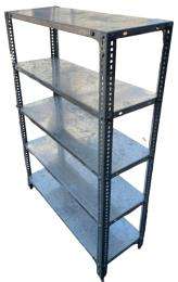 Mithoriya Furnitures Galvanized Sheet Angle Frame 5 Layers Industrial Racks 6 ft 12 x 36 x 72 inch_0