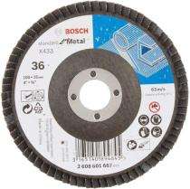 BOSCH 4 inch Flap Discs X433 60 Grit 16 mm_0