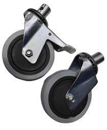 6 inch Rubber Swivel Caster Wheel 100 - 500 kg_0