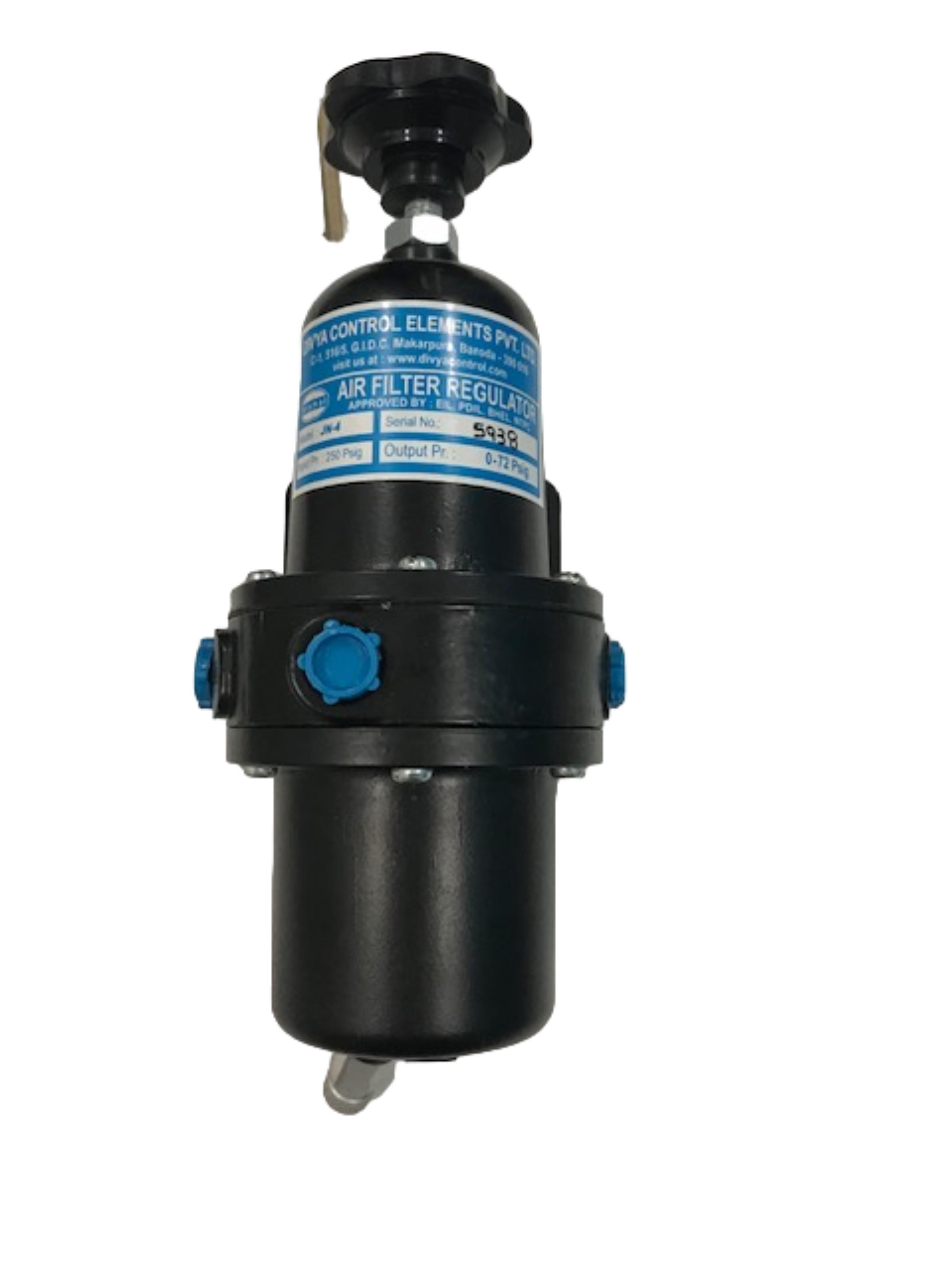 Divya Control 1/2 inch Air Filter Regulator JN4 250 psi 50 CFM 5 - 40 micron_1