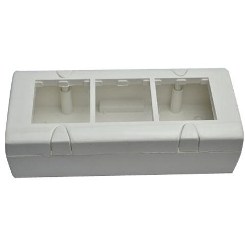 Navkar PVC White 6 Module 2 Ways Modular Gang Box_0
