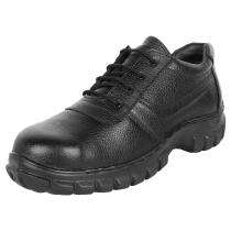 Leather Steel Toe Safety Shoes Black_0