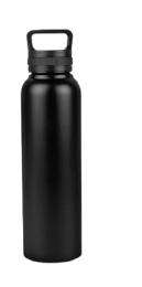 1 L Stainless Steel Black Flask Bottle_0