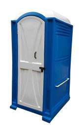 Bhawani FRP 6 ft Portable Toilet Cabin White and Blue_0