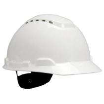 PVC White Air Ventilated Safety Helmets_0