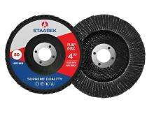 STAAREK 4 inch Flap Discs ST03 80 grit 16 mm_0