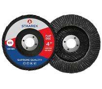 STAAREK 4 inch Flap Discs ST02 60 grit 16 mm_0