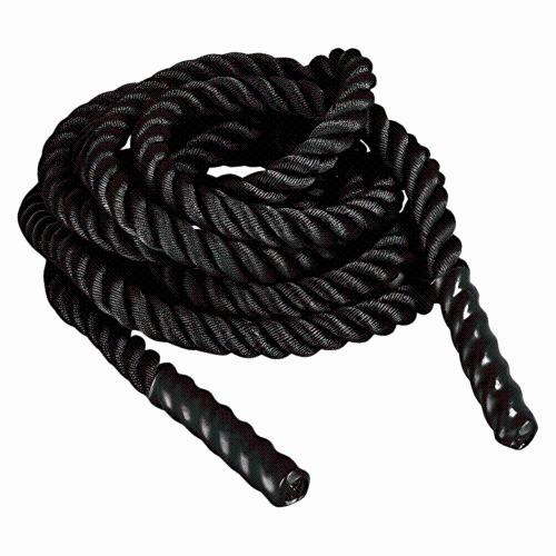 Rope, polypropylene, black, 8mm twisted