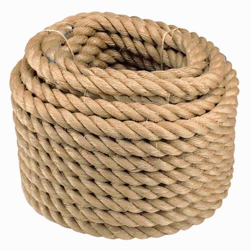 Buy Polypropylene Twisted 2 mm Ropes Brown online at best rates in