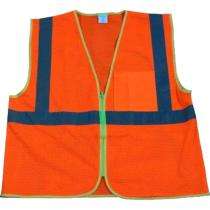 Polyester Safety Jackets L Without Sleeves Orange_0
