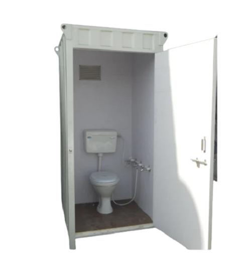 Siddhi Steel 7 ft Portable Toilet Cabin Grey_1