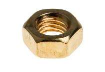 Shiv-om M8 Hexagon Head Nuts Brass 6.8 Polished IS 1363_0